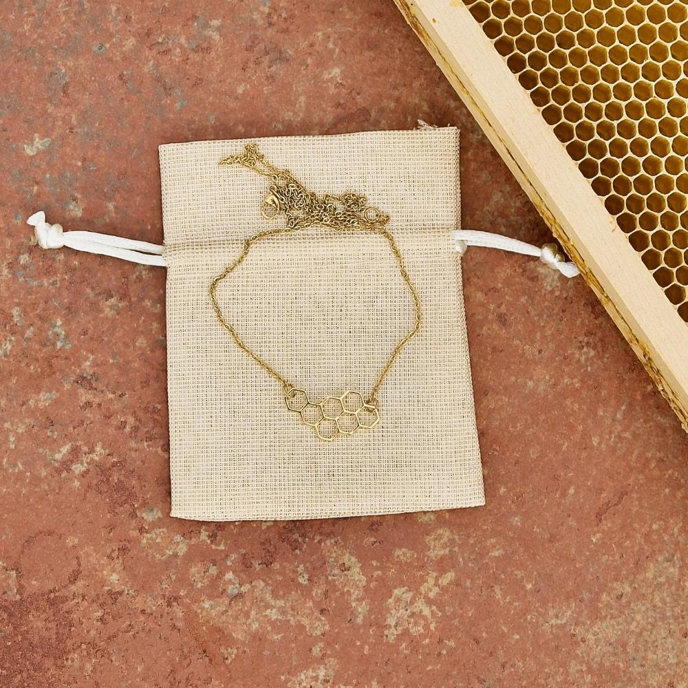 Collana nido d'ape minimal