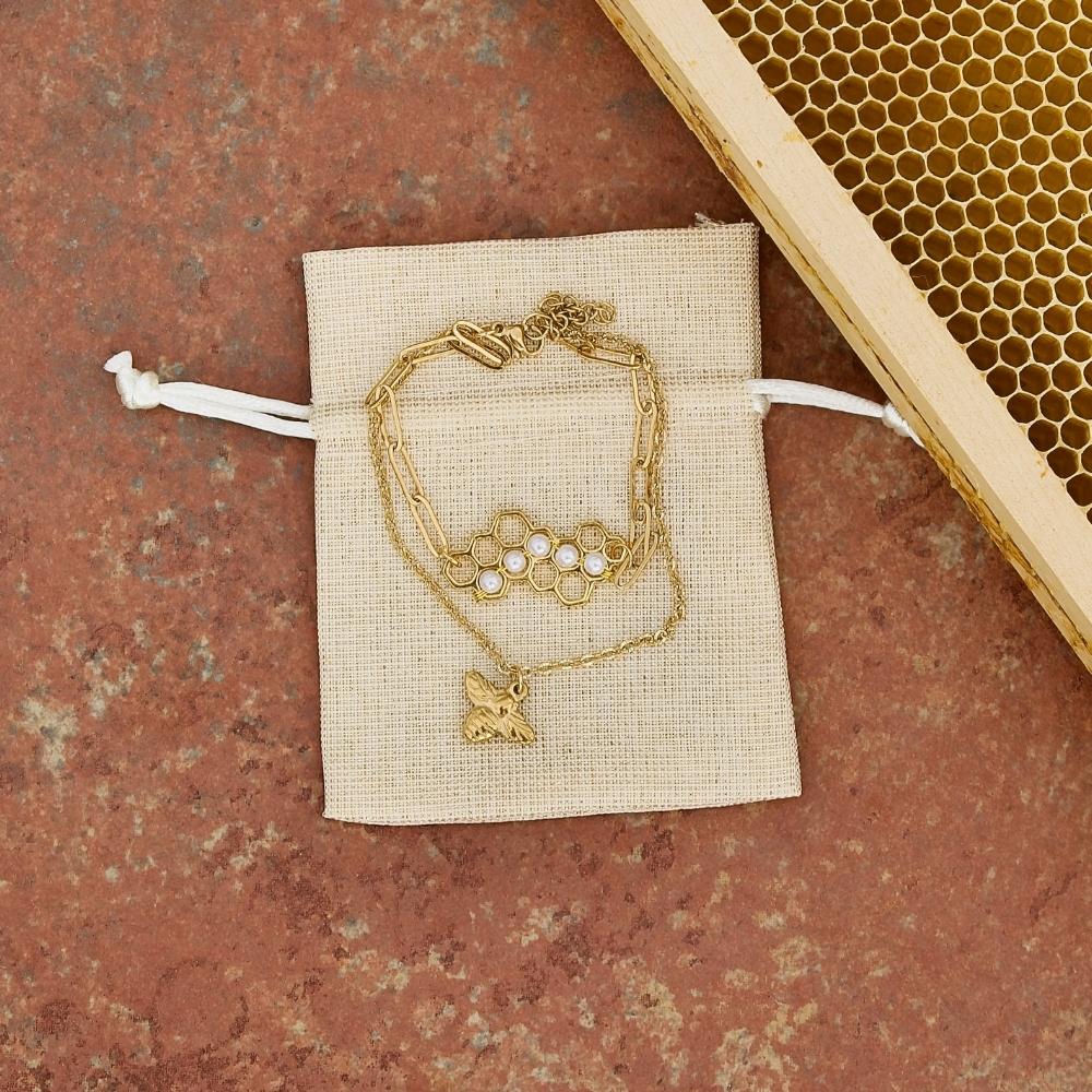 Bracciale nido d'ape