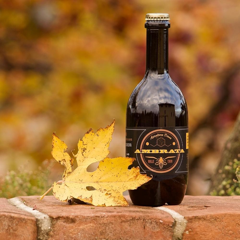 Birra ambrata al miele Millefiori - Apicoltura Diana